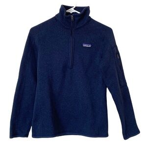 Patagonia Better Sweater 1/4 Zip Fleece Jacket in New Navy, Size X-Small